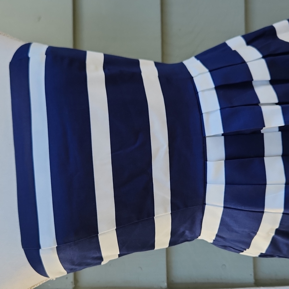 GAP Blue and White Strapless Dress - Picture 2 of 6